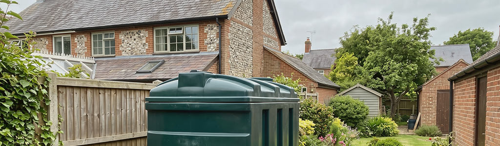 Oil tank installation in situe.